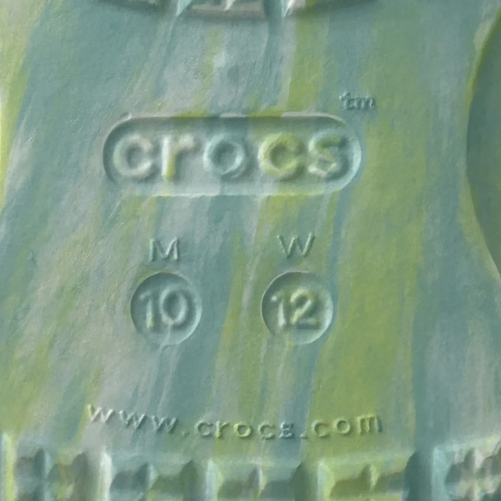 Crocs Classic Unisex Pure Water Marbled Slide Sandals Men’s 10 Women’s 12 - Picture 9 of 9